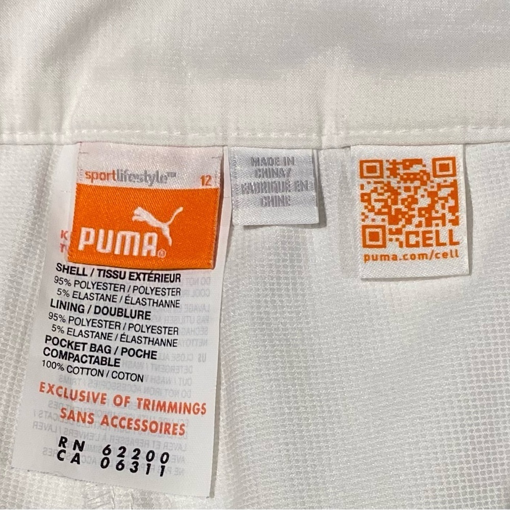Puma White Golf Skort Tennis Athletic Skirt with Built In Shorts 12 - Picture 6 of 9